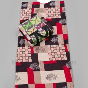 Multipurpose Orthopedic Comfort Folding Mat-Red Black off-white