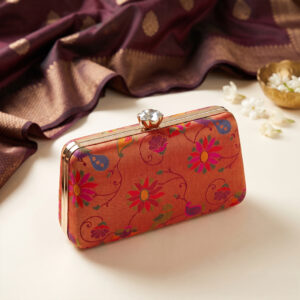 Handcrafted Designer Floral Clutch